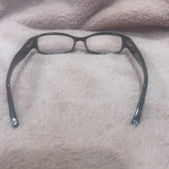 Coach BERNICE 844 BLACK Eyeglasses Frames Grey White Rectangle - Picture 6 of 16